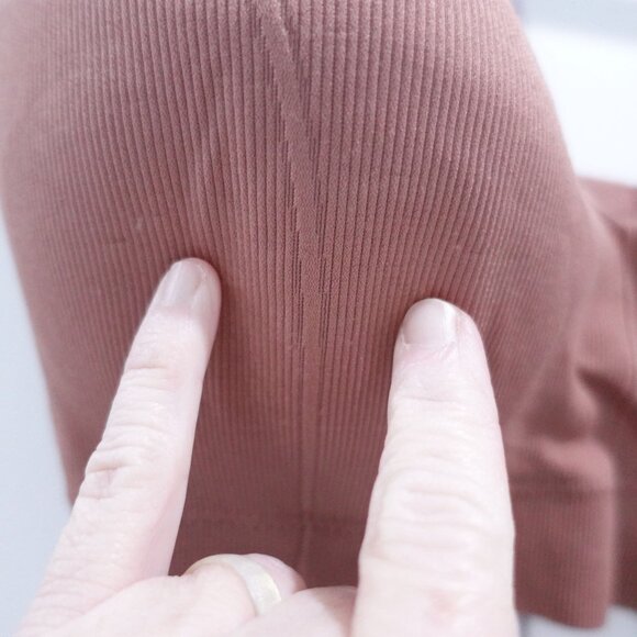 NEW Maidenform M Rib Seamless Bralette Wireless Plus Size 2XL Iced Mocha DM2303 - Picture 5 of 6